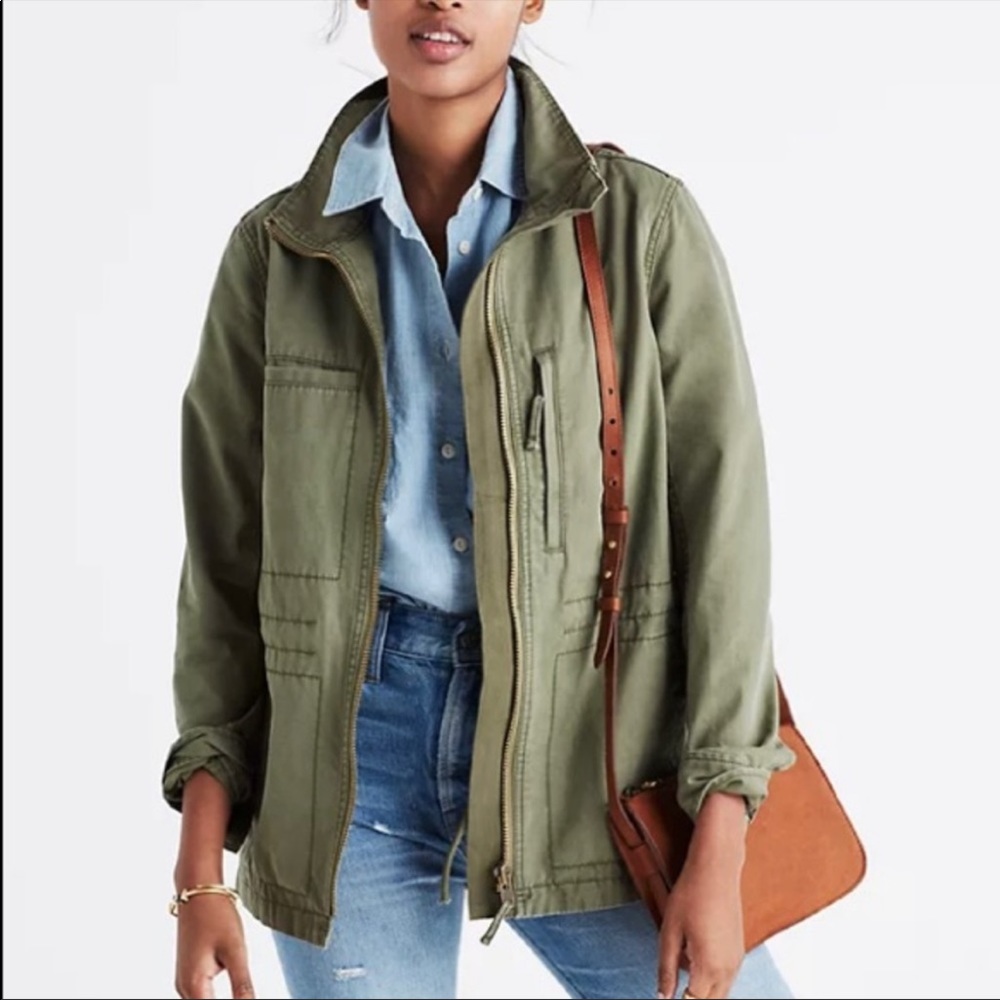 MADEWELL Olive Green Fleet Jacket